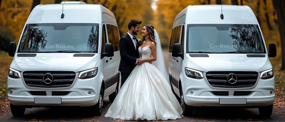 Аренда микроавтобуса на свадьбу заказать в Москве